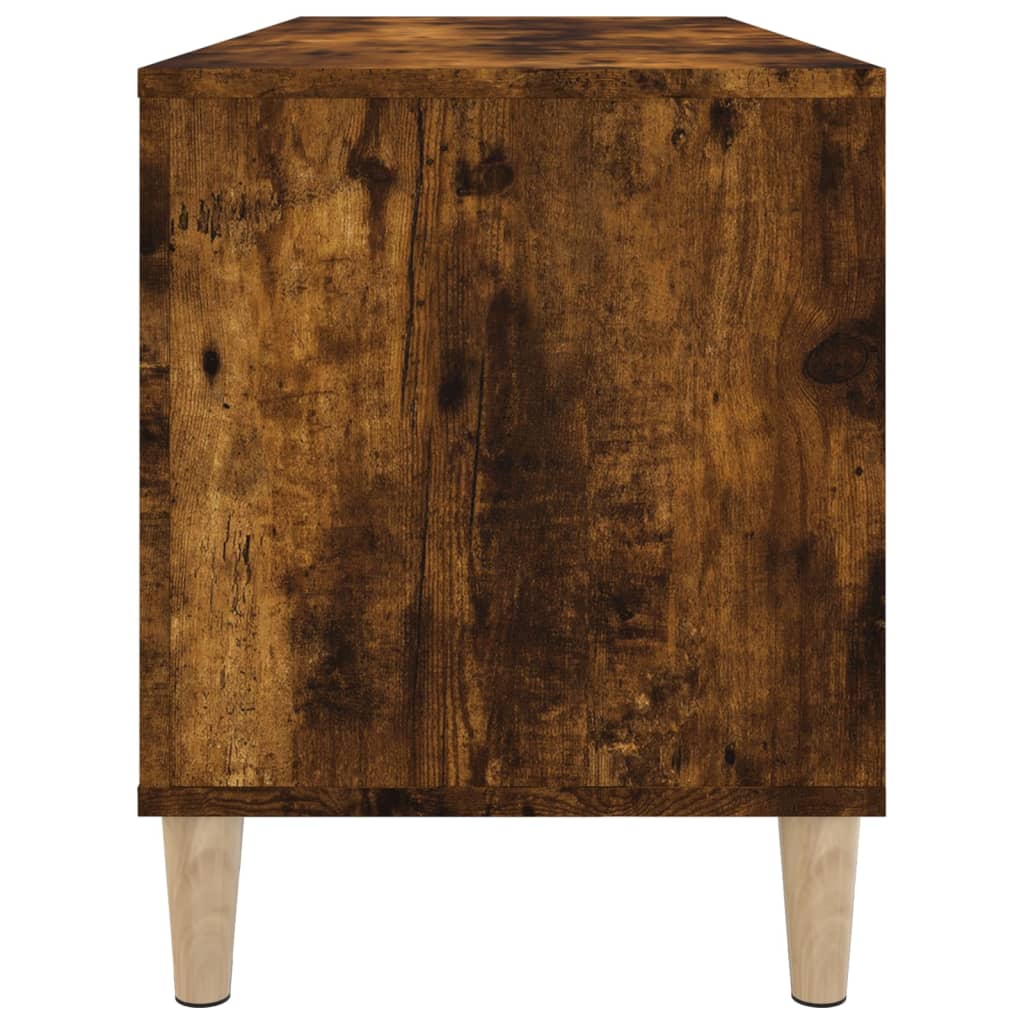 Platenkast 100x38x48 cm bewerkt hout gerookt eikenkleurig Cd- & dvd-kasten | Creëer jouw Trendy Thuis | Gratis bezorgd & Retour | Trendy.nl