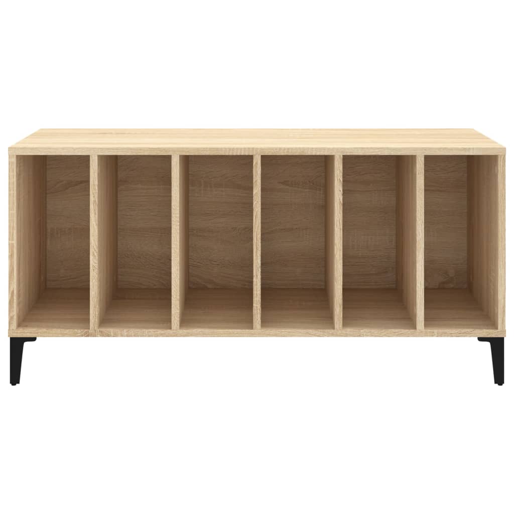 Platenkast 100x38x48 cm bewerkt hout sonoma eikenkleurig Cd- & dvd-kasten | Creëer jouw Trendy Thuis | Gratis bezorgd & Retour | Trendy.nl