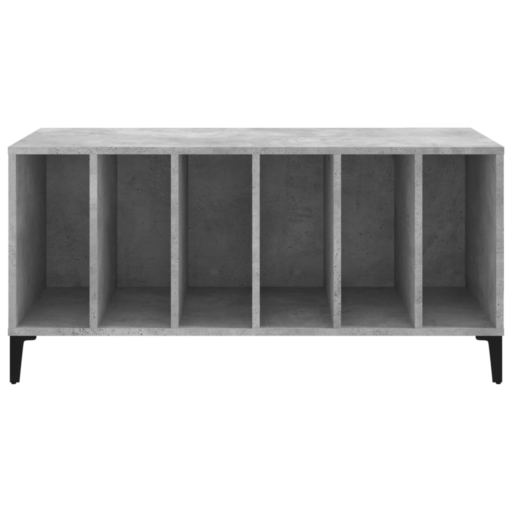 Platenkast 100x38x48 cm bewerkt hout betongrijs Cd- & dvd-kasten | Creëer jouw Trendy Thuis | Gratis bezorgd & Retour | Trendy.nl