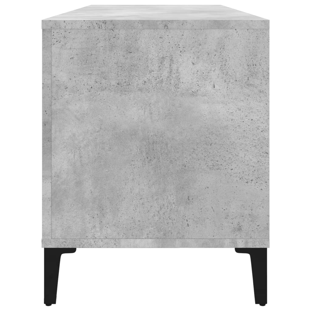 Platenkast 100x38x48 cm bewerkt hout betongrijs Cd- & dvd-kasten | Creëer jouw Trendy Thuis | Gratis bezorgd & Retour | Trendy.nl