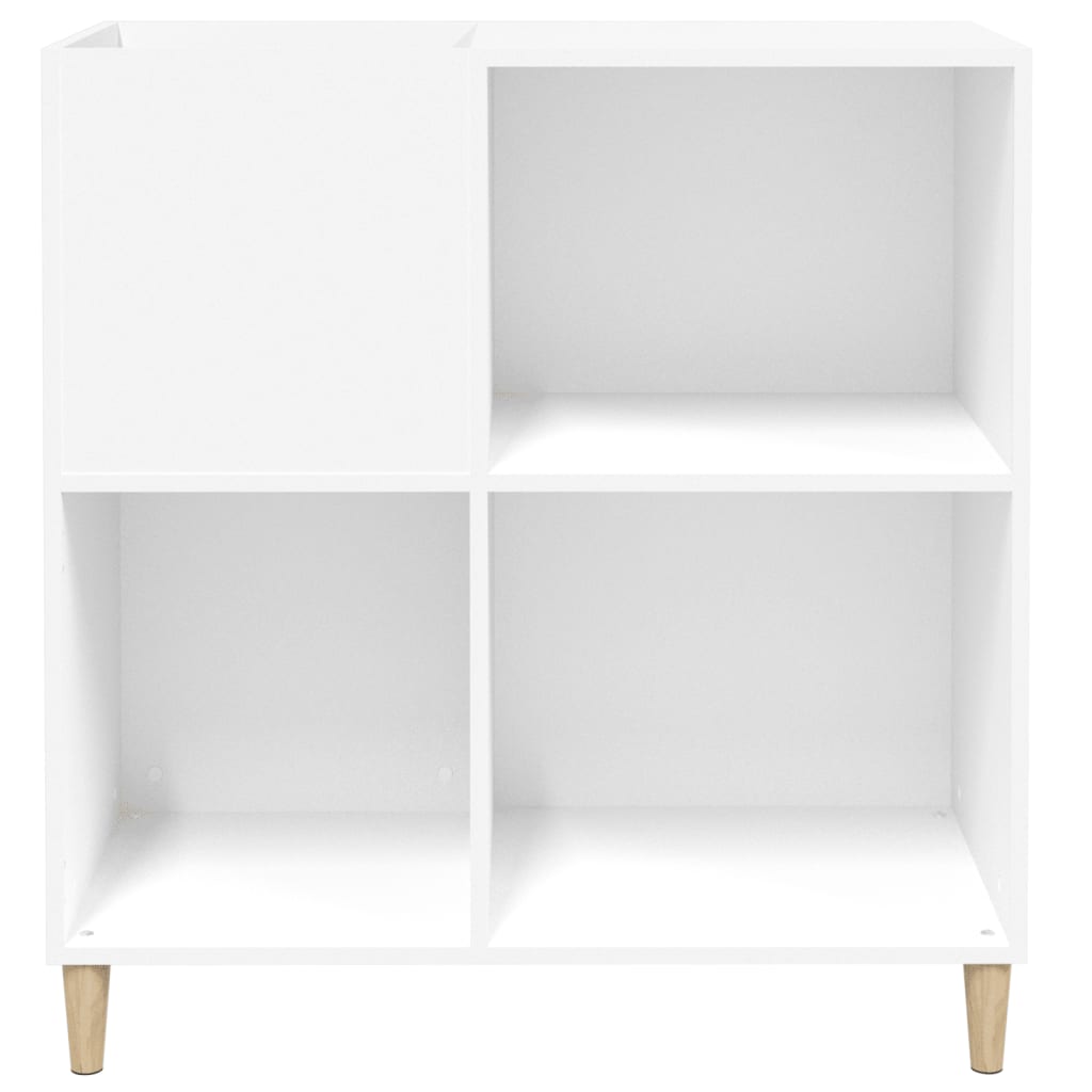 Platenkast 84,5x38x89 cm bewerkt hout wit Cd- & dvd-kasten | Creëer jouw Trendy Thuis | Gratis bezorgd & Retour | Trendy.nl