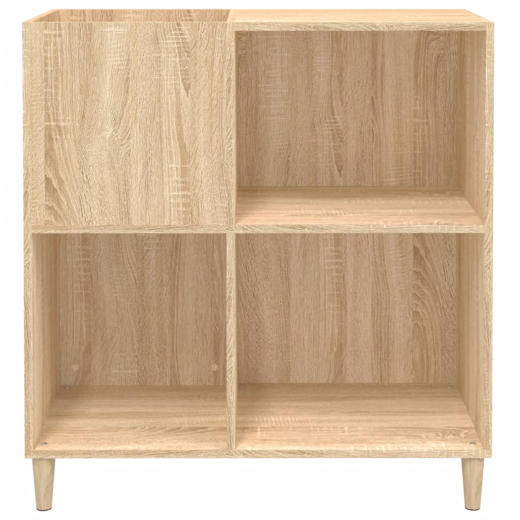 Platenkast 84,5x38x89 cm bewerkt hout sonoma eikenkleurig Cd- & dvd-kasten | Creëer jouw Trendy Thuis | Gratis bezorgd & Retour | Trendy.nl