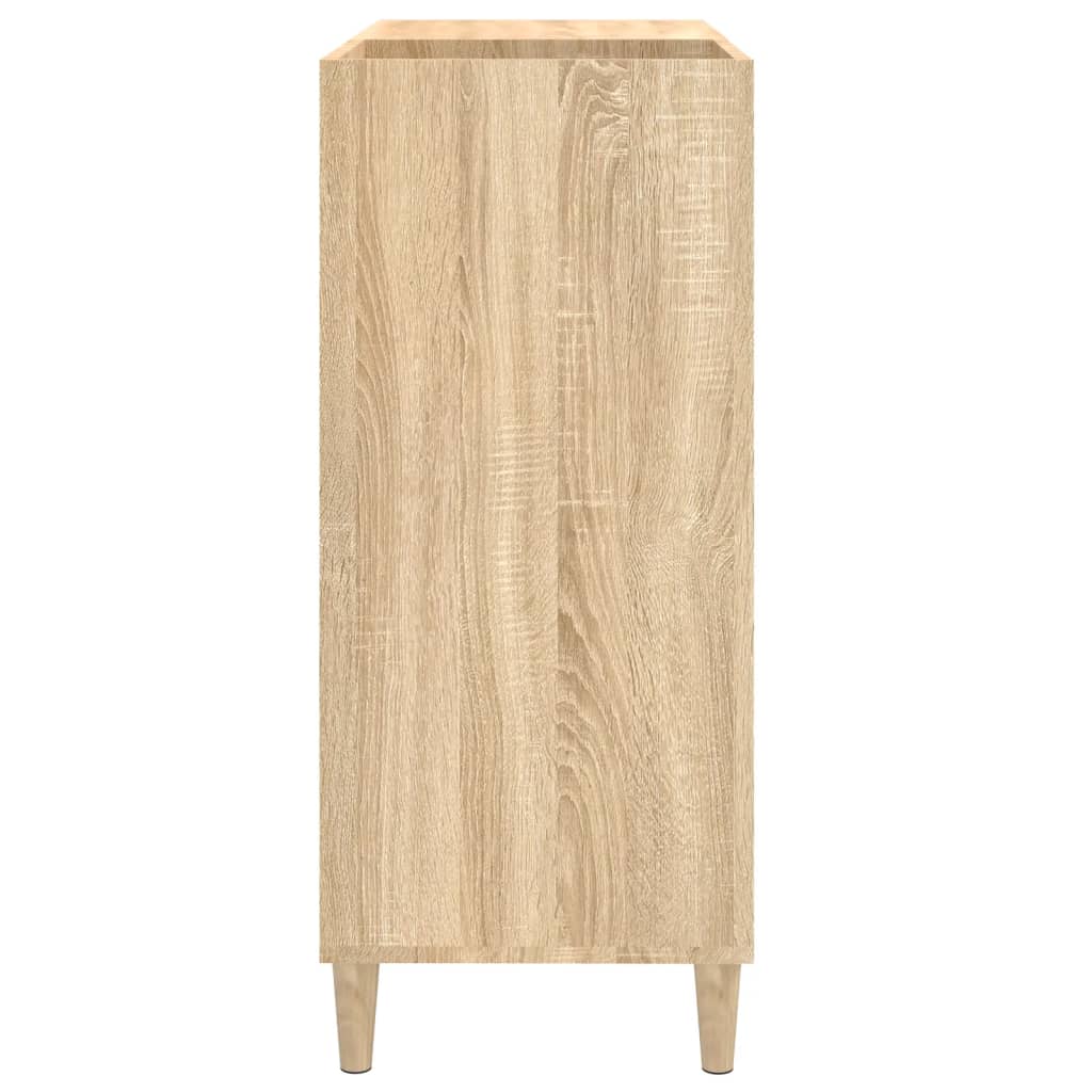 Platenkast 84,5x38x89 cm bewerkt hout sonoma eikenkleurig Cd- & dvd-kasten | Creëer jouw Trendy Thuis | Gratis bezorgd & Retour | Trendy.nl