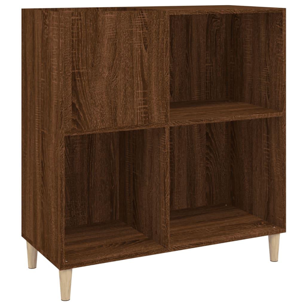 Platenkast 84,5x38x89 cm bewerkt hout bruin eikenkleur Cd- & dvd-kasten | Creëer jouw Trendy Thuis | Gratis bezorgd & Retour | Trendy.nl