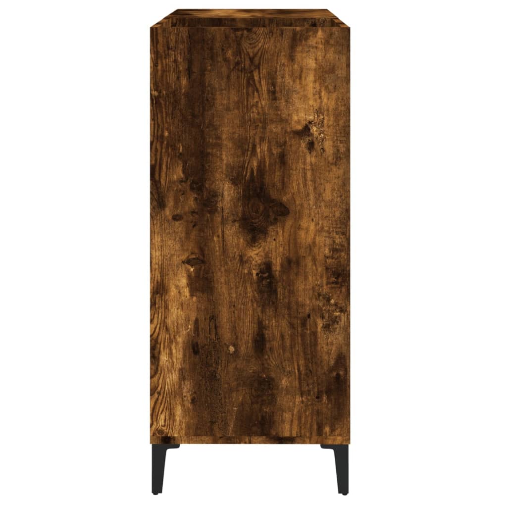 Platenkast 84,5x38x89 cm bewerkt hout gerookt eikenkleurig Cd- & dvd-kasten | Creëer jouw Trendy Thuis | Gratis bezorgd & Retour | Trendy.nl