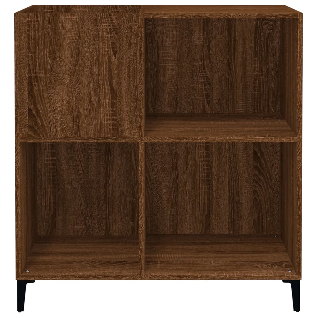 Platenkast 84,5x38x89 cm bewerkt hout bruin eikenkleur Cd- & dvd-kasten | Creëer jouw Trendy Thuis | Gratis bezorgd & Retour | Trendy.nl