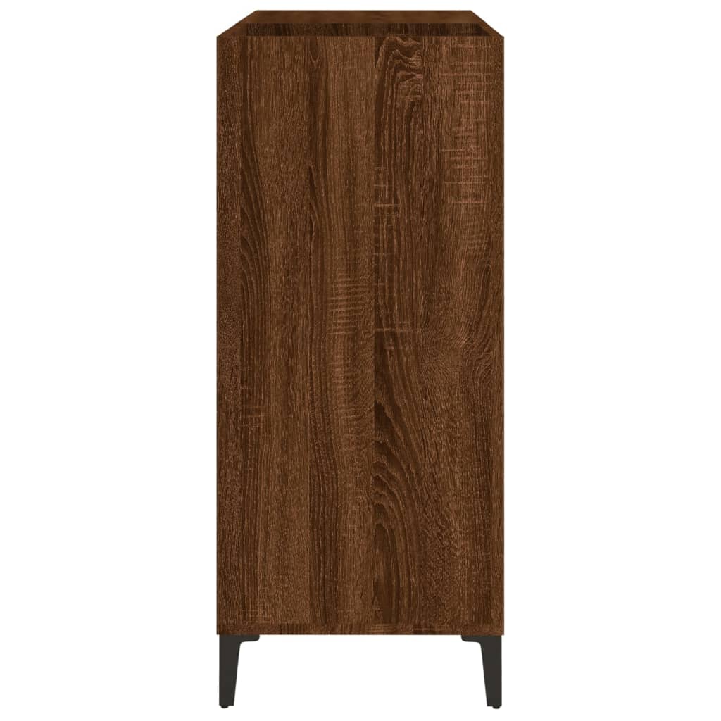 Platenkast 84,5x38x89 cm bewerkt hout bruin eikenkleur Cd- & dvd-kasten | Creëer jouw Trendy Thuis | Gratis bezorgd & Retour | Trendy.nl