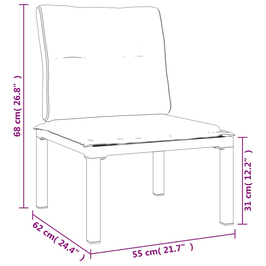 6-delige Loungeset poly rattan zwart en grijs Tuinsets | Creëer jouw Trendy Thuis | Gratis bezorgd & Retour | Trendy.nl