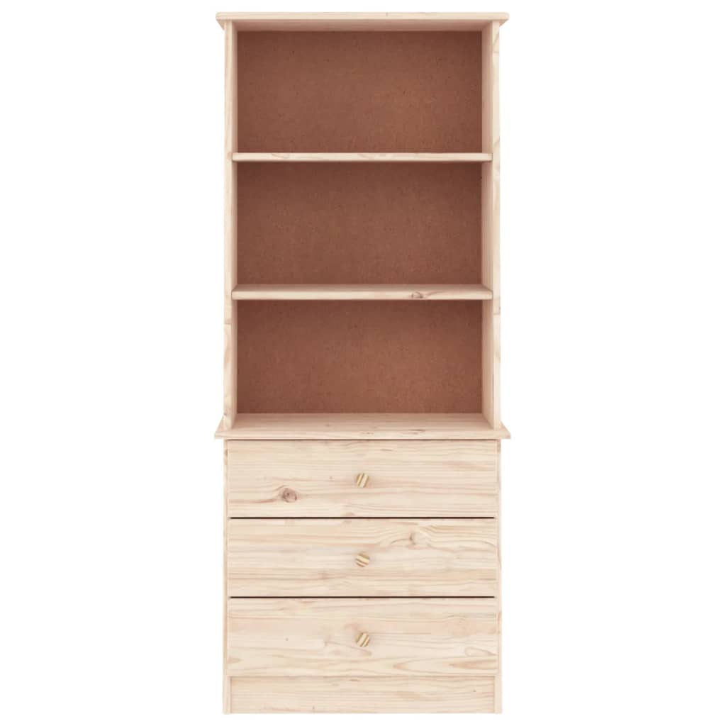 Boekenkast met lades ALTA 60x35x142 cm massief grenenhout Boekenkasten | Creëer jouw Trendy Thuis | Gratis bezorgd & Retour | Trendy.nl