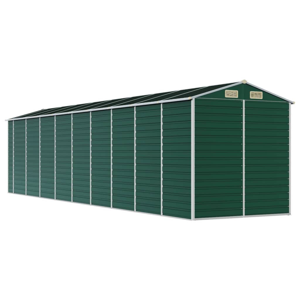 Tuinschuur 191x810x198 cm gegalvaniseerd staal groen Tuinhuizen | Creëer jouw Trendy Thuis | Gratis bezorgd & Retour | Trendy.nl