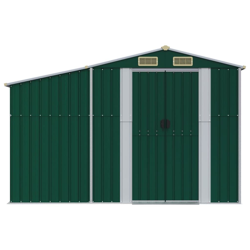 Tuinschuur 277x279x179 cm gegalvaniseerd staal groen Tuinhuizen | Creëer jouw Trendy Thuis | Gratis bezorgd & Retour | Trendy.nl