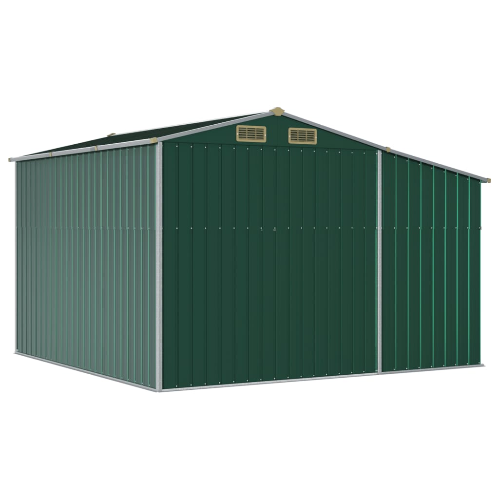 Tuinschuur 277x279x179 cm gegalvaniseerd staal groen Tuinhuizen | Creëer jouw Trendy Thuis | Gratis bezorgd & Retour | Trendy.nl