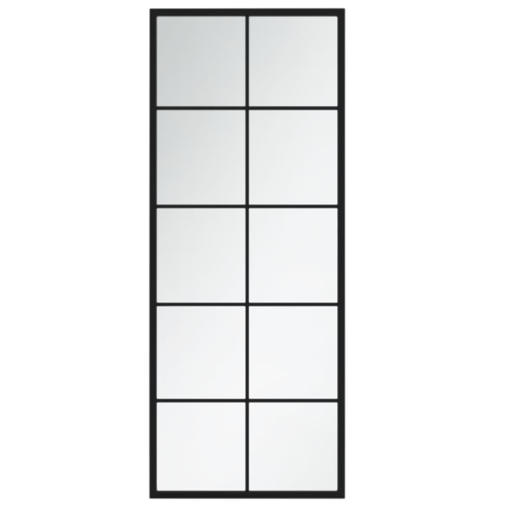 Wandspiegels 2 st 100x40 cm metaal zwart Spiegels | Creëer jouw Trendy Thuis | Gratis bezorgd & Retour | Trendy.nl