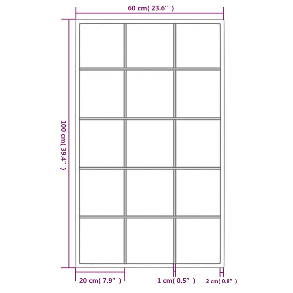 Wandspiegels 2 st 100x60 cm metaal zwart Spiegels | Creëer jouw Trendy Thuis | Gratis bezorgd & Retour | Trendy.nl