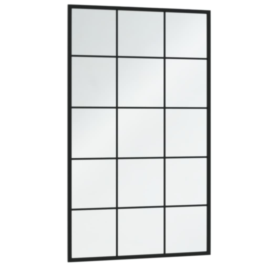 Wandspiegels 6 st 100x60 cm metaal zwart Spiegels | Creëer jouw Trendy Thuis | Gratis bezorgd & Retour | Trendy.nl