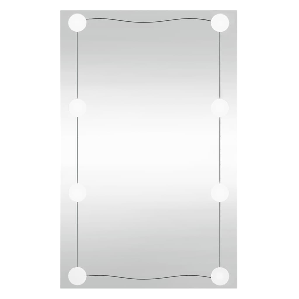 Wandspiegel met LED's rechthoekig 40x60 cm glas Spiegels | Creëer jouw Trendy Thuis | Gratis bezorgd & Retour | Trendy.nl