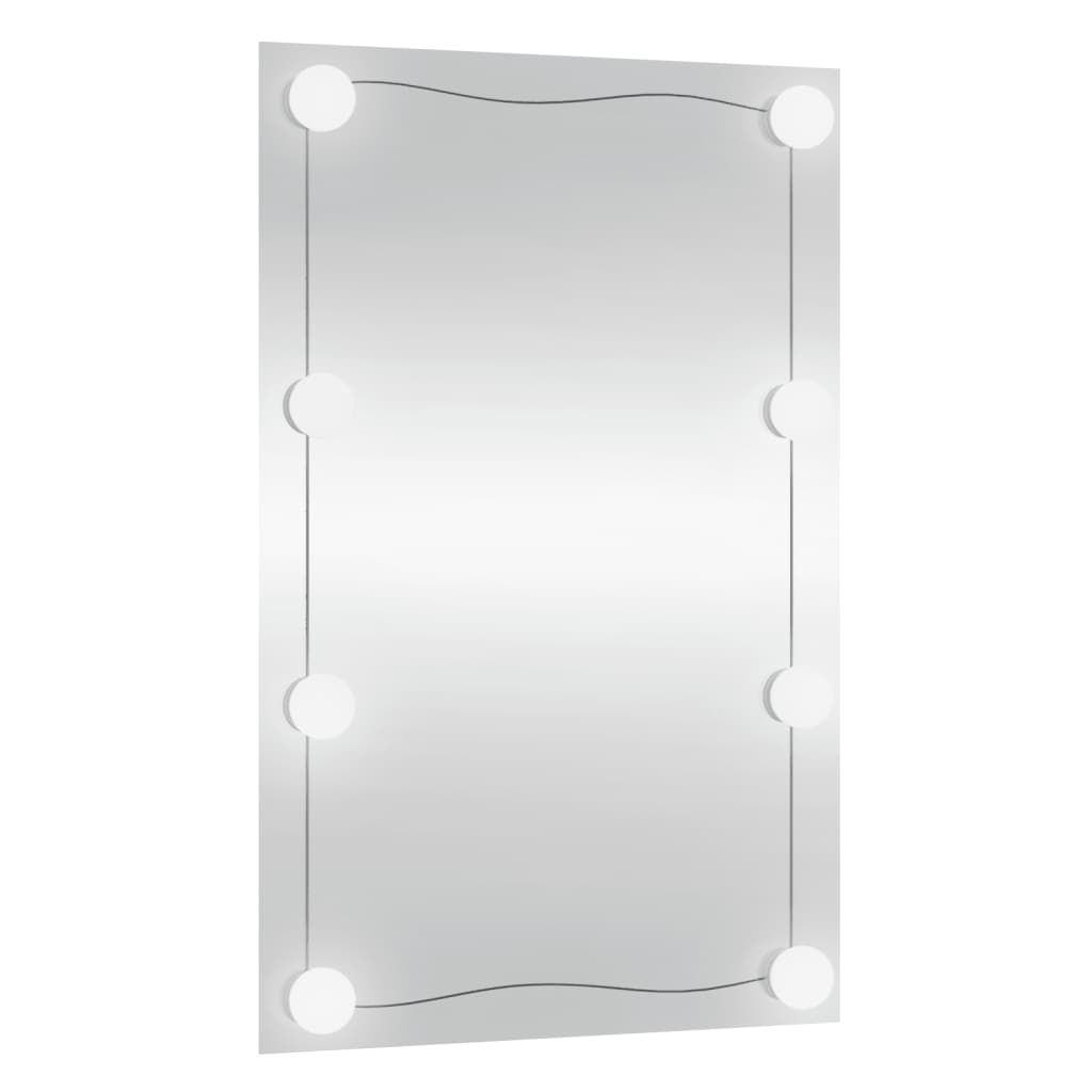 Wandspiegel met LED's rechthoekig 40x60 cm glas Spiegels | Creëer jouw Trendy Thuis | Gratis bezorgd & Retour | Trendy.nl