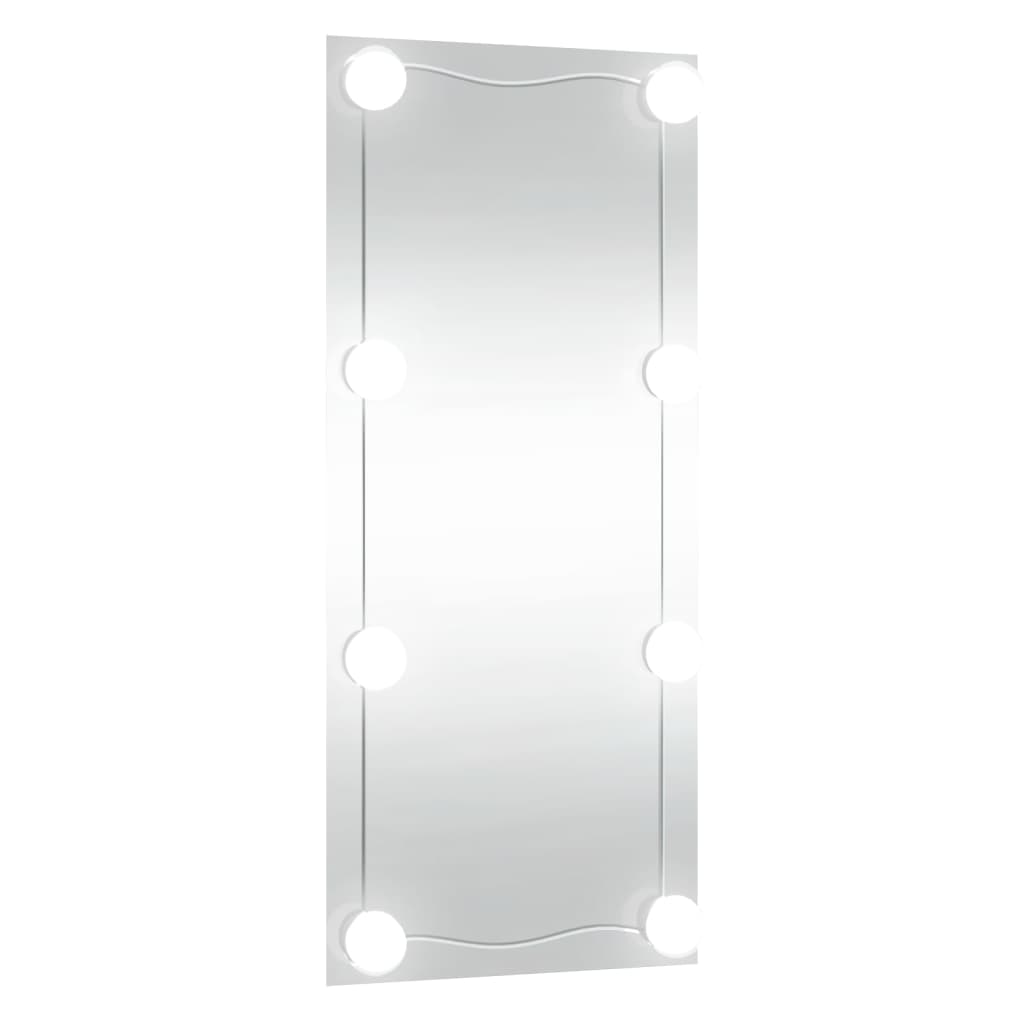 Wandspiegel met LED's rechthoekig 40x80 cm glas Spiegels | Creëer jouw Trendy Thuis | Gratis bezorgd & Retour | Trendy.nl