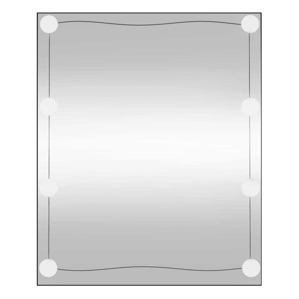 Wandspiegel met LED's rechthoekig 50x60 cm glas Spiegels | Creëer jouw Trendy Thuis | Gratis bezorgd & Retour | Trendy.nl