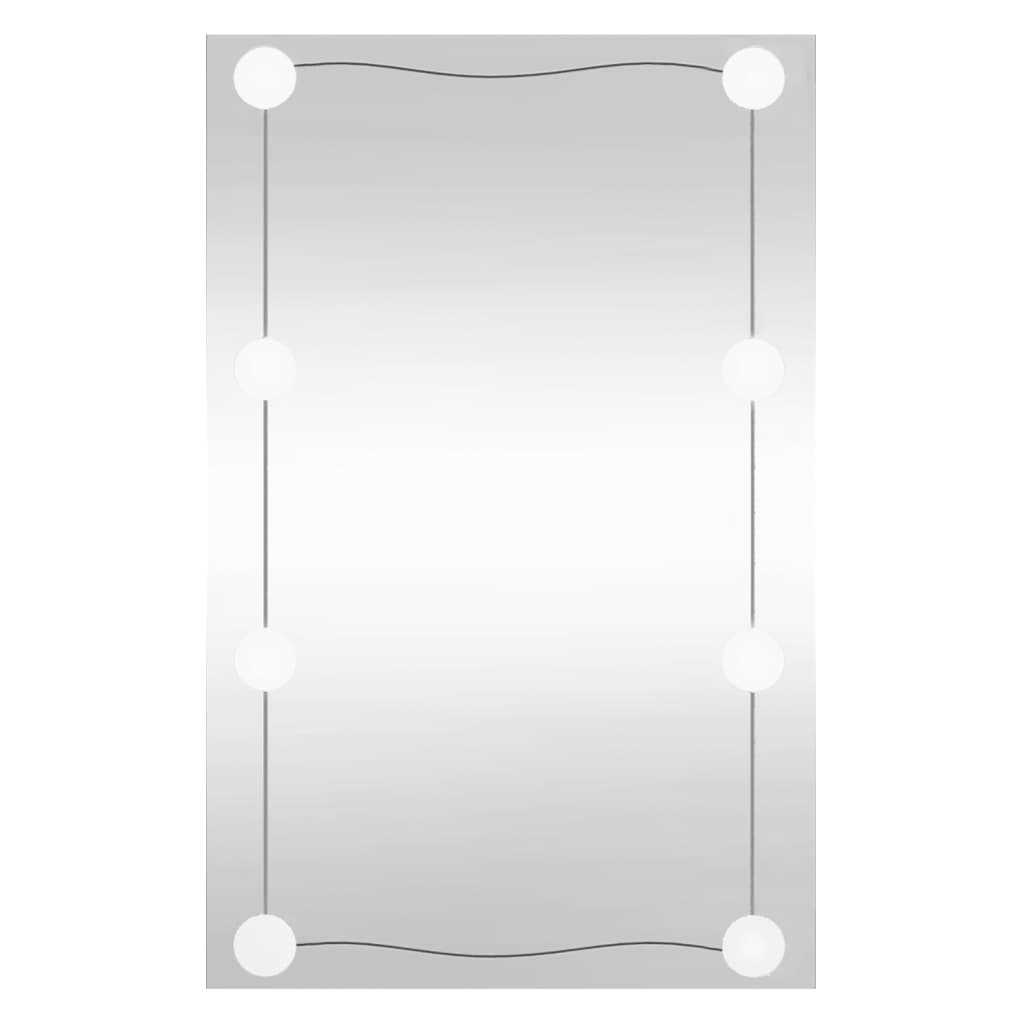 Wandspiegel met LED's rechthoekig 50x80 cm glas Spiegels | Creëer jouw Trendy Thuis | Gratis bezorgd & Retour | Trendy.nl