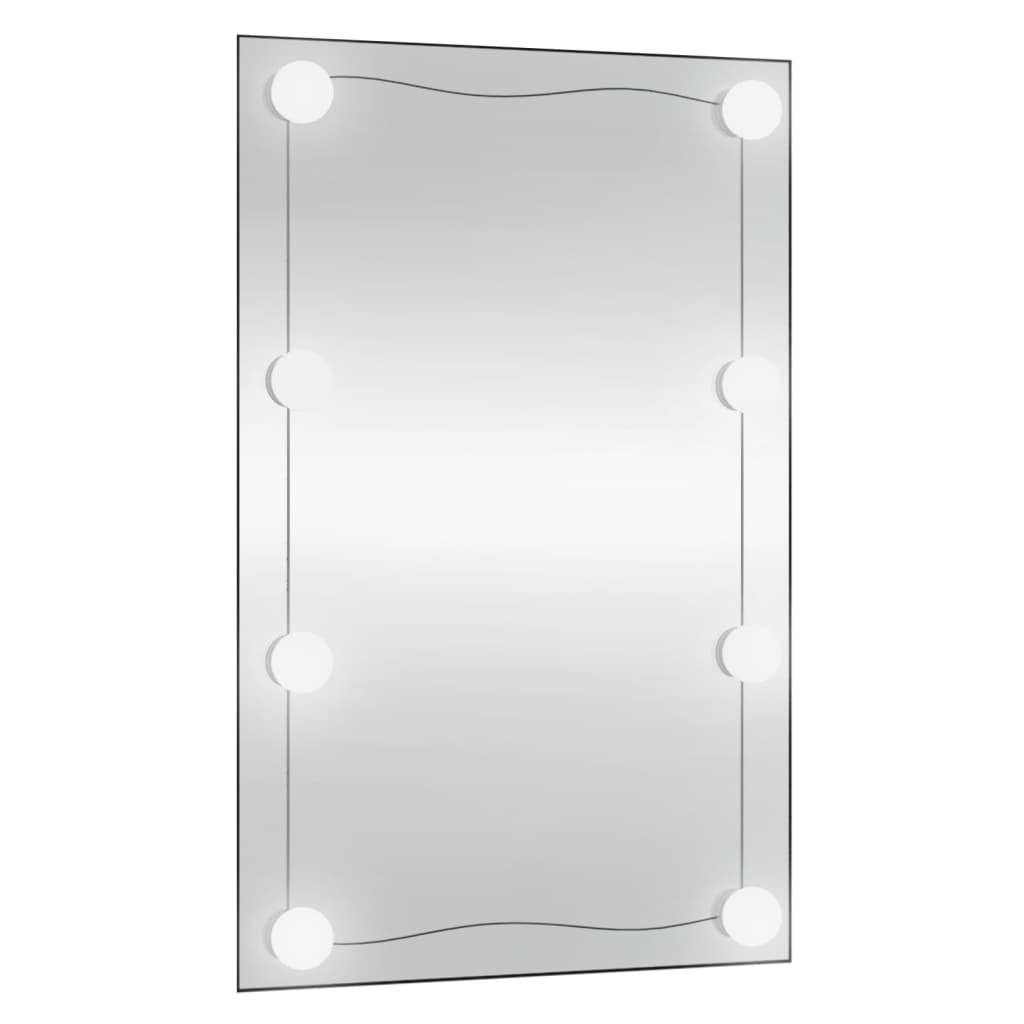 Wandspiegel met LED's rechthoekig 50x80 cm glas Spiegels | Creëer jouw Trendy Thuis | Gratis bezorgd & Retour | Trendy.nl