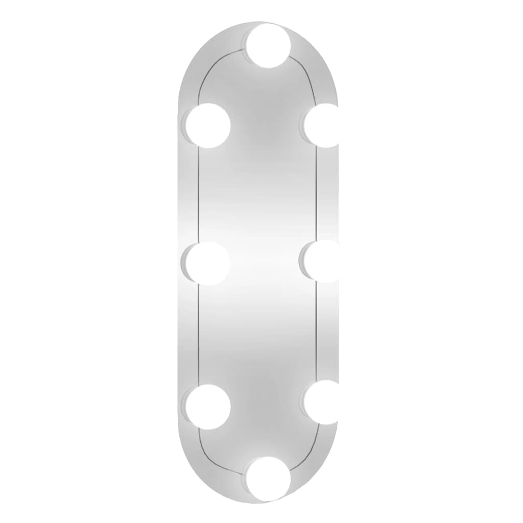 Wandspiegel met LED's ovaal 15x40 cm glas Spiegels | Creëer jouw Trendy Thuis | Gratis bezorgd & Retour | Trendy.nl