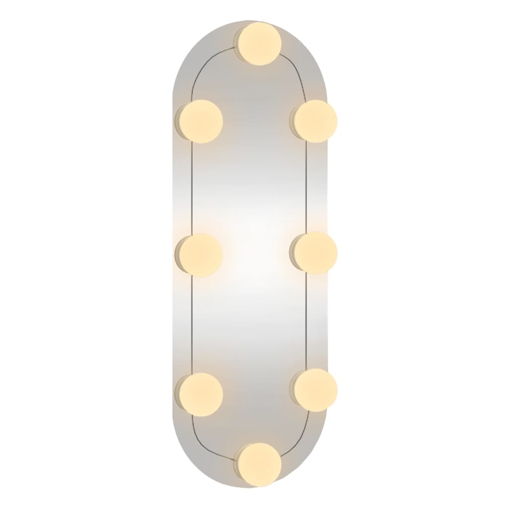 Wandspiegel met LED's ovaal 15x40 cm glas Spiegels | Creëer jouw Trendy Thuis | Gratis bezorgd & Retour | Trendy.nl