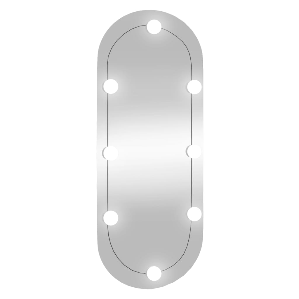 Wandspiegel met LED's ovaal 30x70 cm glas Spiegels | Creëer jouw Trendy Thuis | Gratis bezorgd & Retour | Trendy.nl