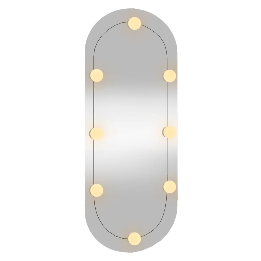 Wandspiegel met LED's ovaal 30x70 cm glas Spiegels | Creëer jouw Trendy Thuis | Gratis bezorgd & Retour | Trendy.nl