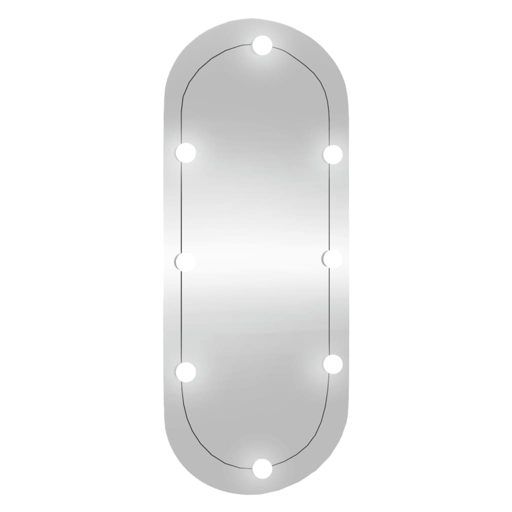 Wandspiegel met LED's ovaal 40x90 cm glas Spiegels | Creëer jouw Trendy Thuis | Gratis bezorgd & Retour | Trendy.nl