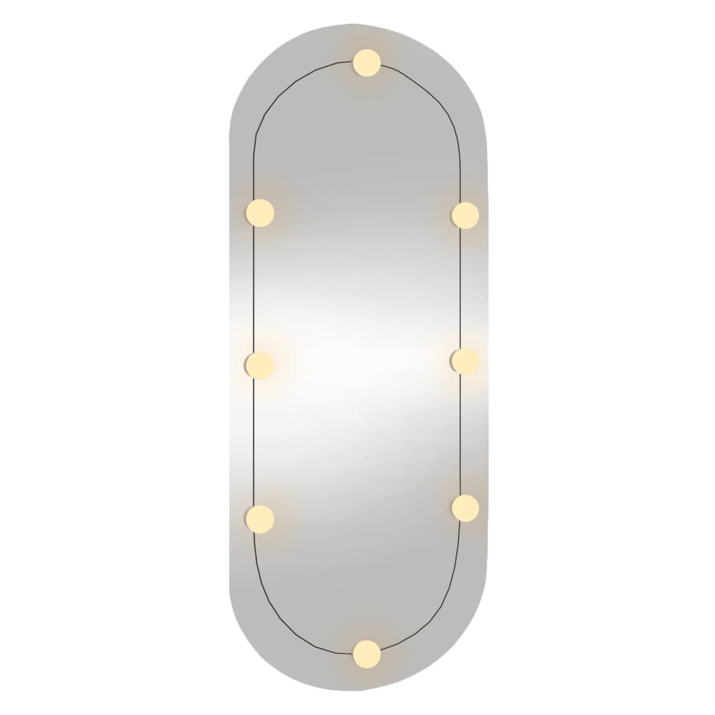 Wandspiegel met LED's ovaal 40x90 cm glas Spiegels | Creëer jouw Trendy Thuis | Gratis bezorgd & Retour | Trendy.nl