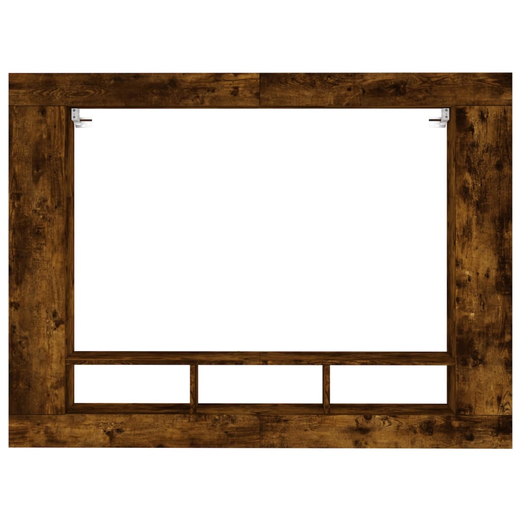 Tv-meubel 152x22x113 cm bewerkt hout gerookt eikenkleurig