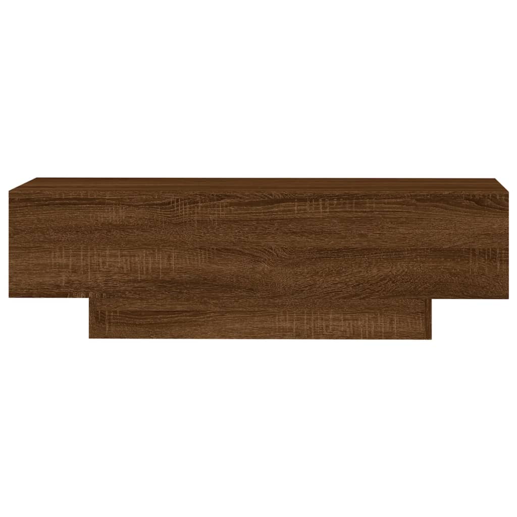 Salontafel 100x49,5x31 cm bewerkt hout bruin eikenkleur Salontafels | Creëer jouw Trendy Thuis | Gratis bezorgd & Retour | Trendy.nl