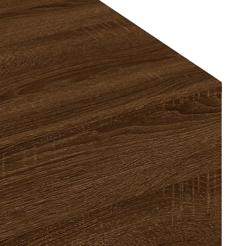 Salontafel 100x49,5x31 cm bewerkt hout bruin eikenkleur Salontafels | Creëer jouw Trendy Thuis | Gratis bezorgd & Retour | Trendy.nl