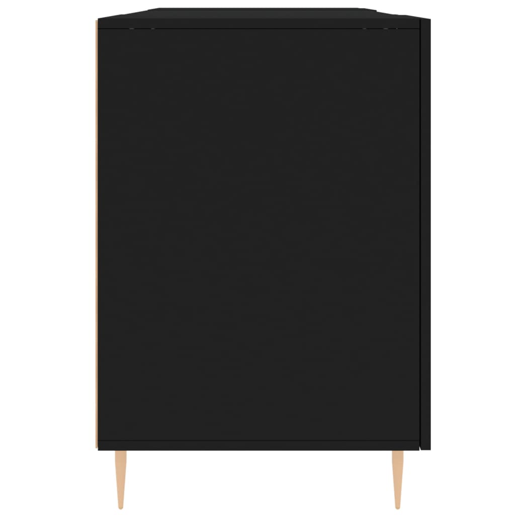 Bureau 140x50x75 cm bewerkt hout zwart Bureaus | Creëer jouw Trendy Thuis | Gratis bezorgd & Retour | Trendy.nl