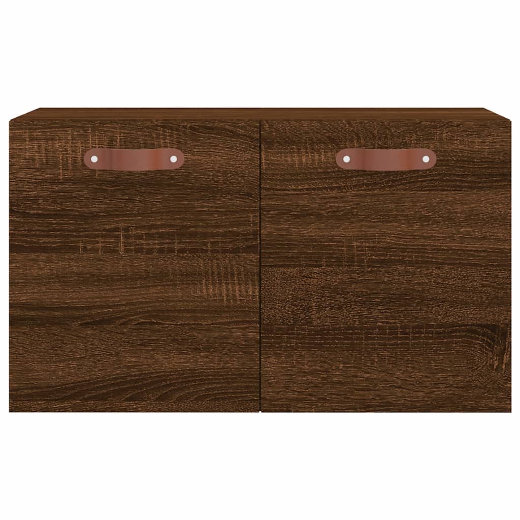 Wandkast 60x36,5x35 cm bewerkt hout bruin eikenkleur