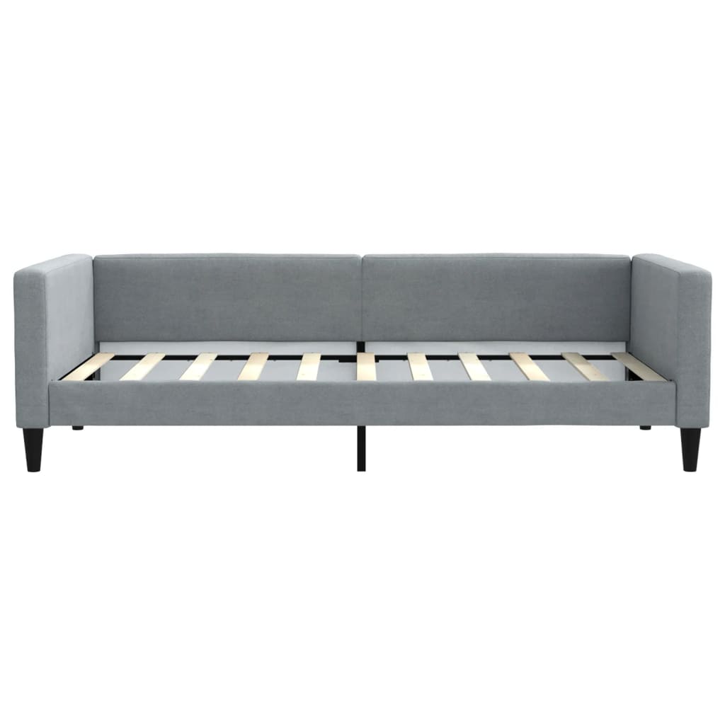 Slaapbank 90x190 cm stof lichtgrijs Bedden & bedframes | Creëer jouw Trendy Thuis | Gratis bezorgd & Retour | Trendy.nl