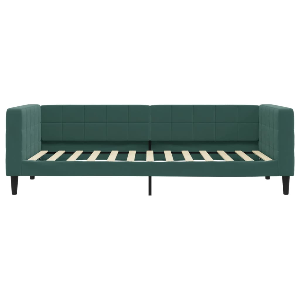 Slaapbank 90x200 cm fluweel donkergroen Bedden & bedframes | Creëer jouw Trendy Thuis | Gratis bezorgd & Retour | Trendy.nl