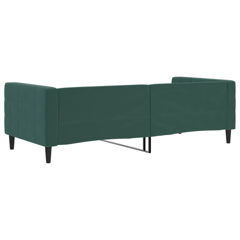 Slaapbank 90x200 cm fluweel donkergroen Bedden & bedframes | Creëer jouw Trendy Thuis | Gratis bezorgd & Retour | Trendy.nl