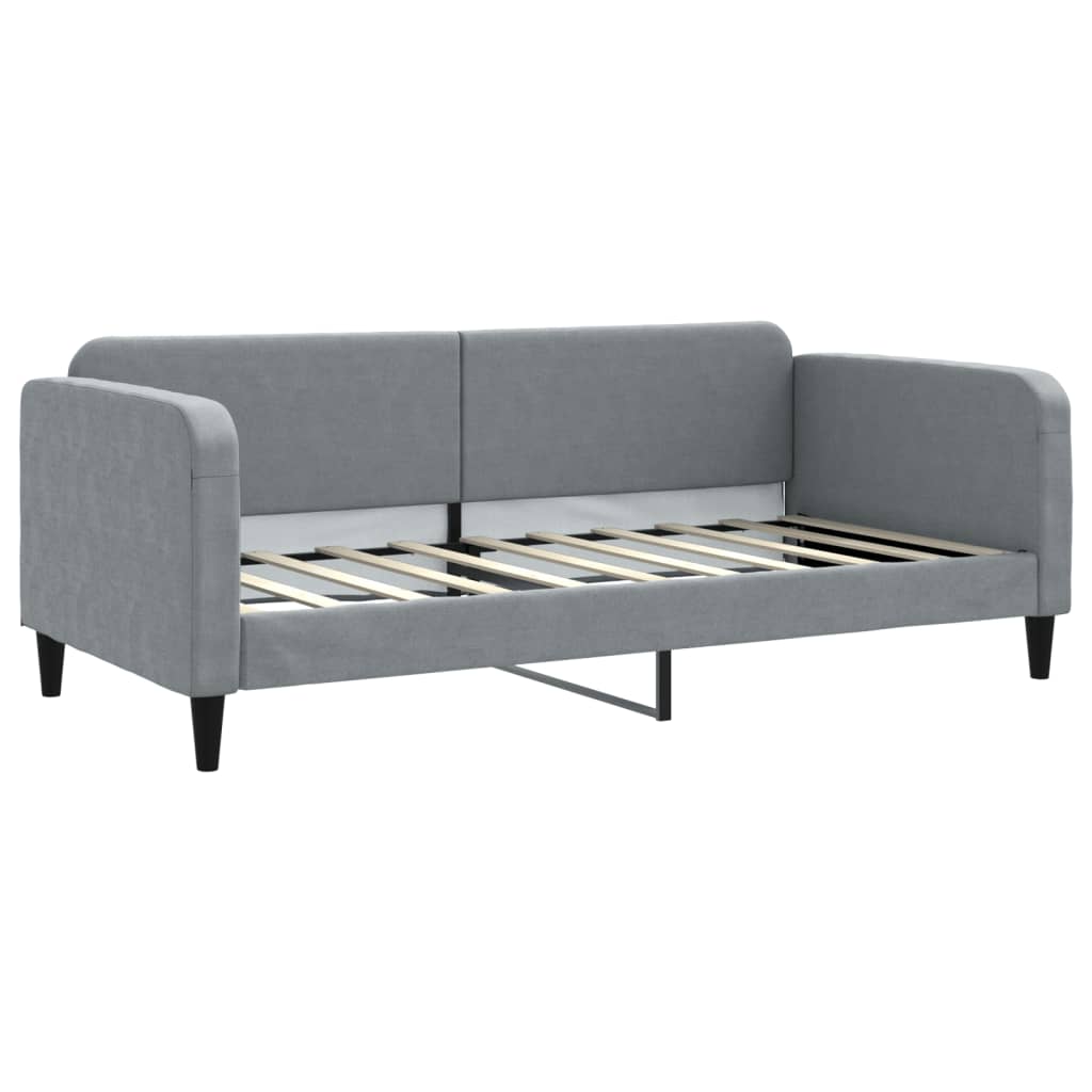 Slaapbank 90x190 cm stof lichtgrijs Bedden & bedframes | Creëer jouw Trendy Thuis | Gratis bezorgd & Retour | Trendy.nl