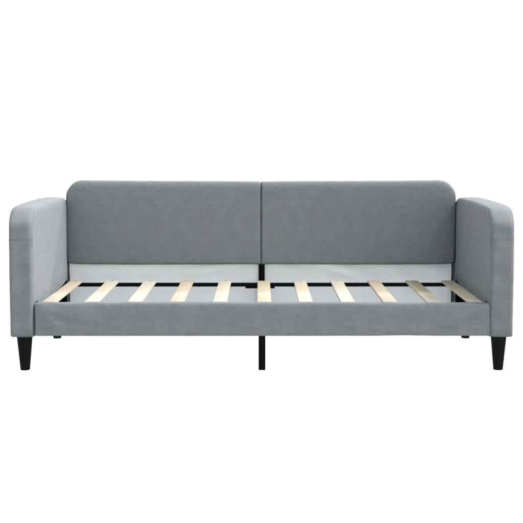 Slaapbank 90x190 cm stof lichtgrijs Bedden & bedframes | Creëer jouw Trendy Thuis | Gratis bezorgd & Retour | Trendy.nl