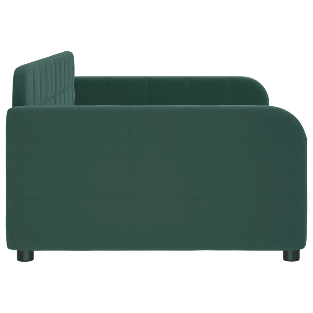 Slaapbank 90x200 cm fluweel donkergroen Bedden & bedframes | Creëer jouw Trendy Thuis | Gratis bezorgd & Retour | Trendy.nl