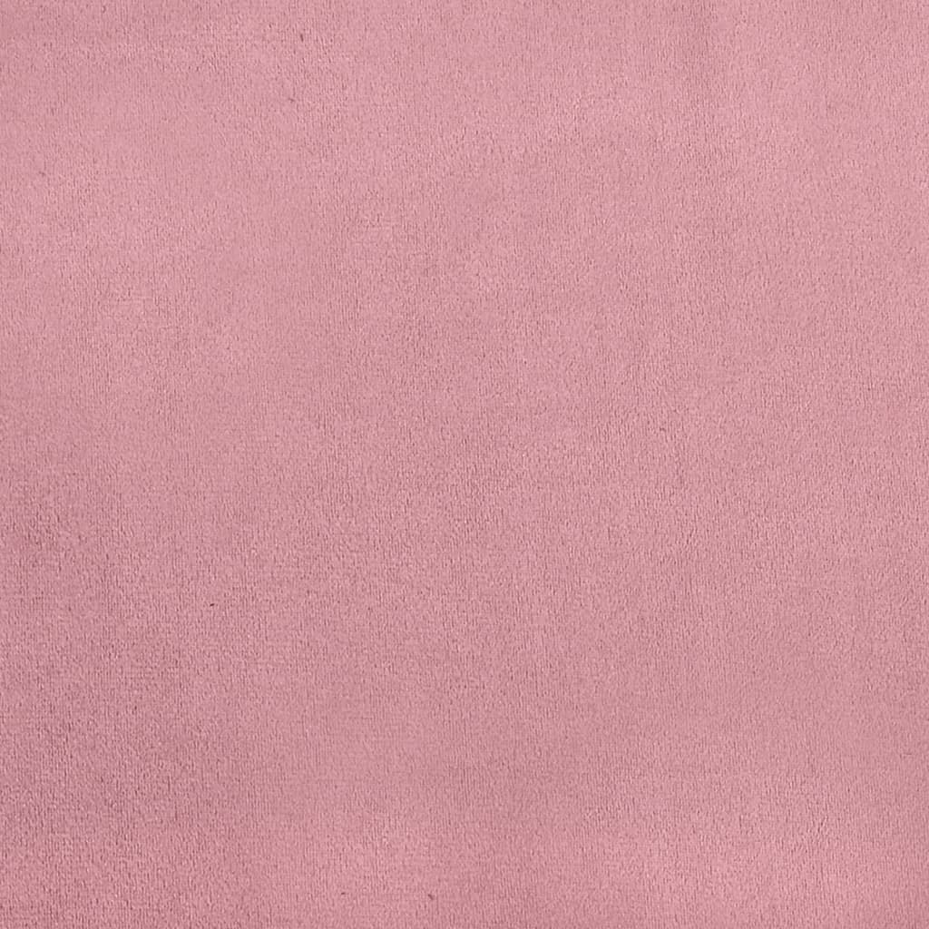 Slaapbank 90x200 cm fluweel roze