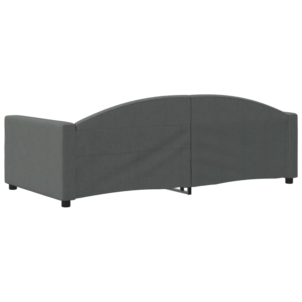 Slaapbank 90x190 cm stof donkergrijs Bedden & bedframes | Creëer jouw Trendy Thuis | Gratis bezorgd & Retour | Trendy.nl