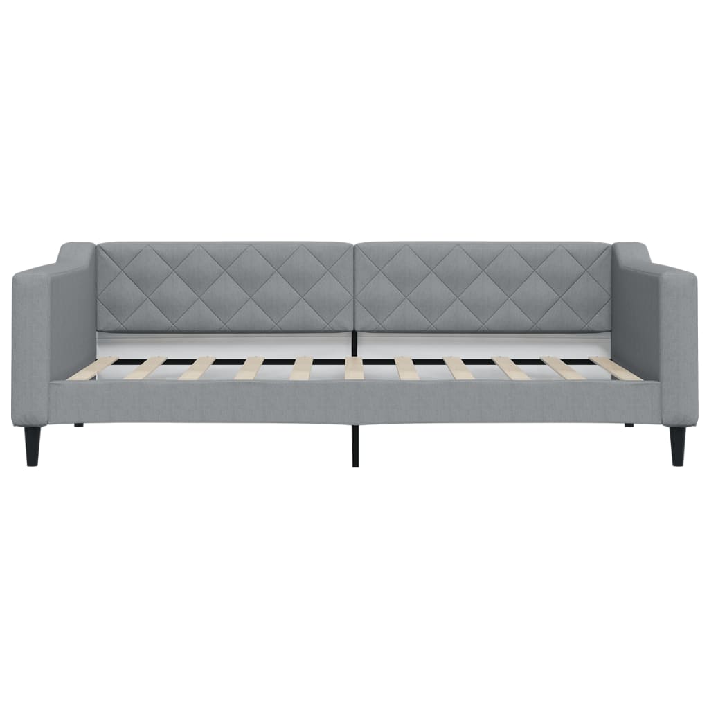 Slaapbank 90x190 cm stof lichtgrijs Bedden & bedframes | Creëer jouw Trendy Thuis | Gratis bezorgd & Retour | Trendy.nl