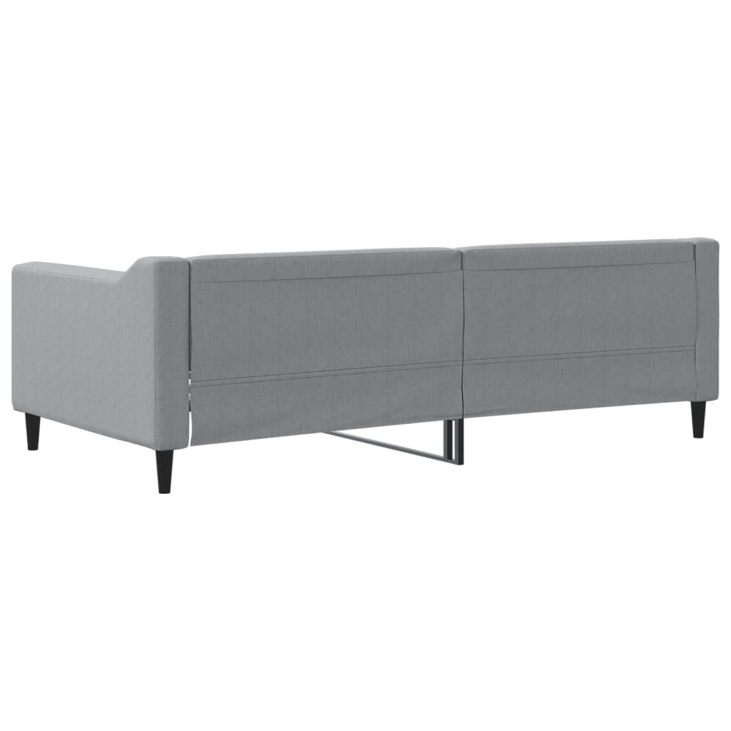 Slaapbank 90x190 cm stof lichtgrijs Bedden & bedframes | Creëer jouw Trendy Thuis | Gratis bezorgd & Retour | Trendy.nl