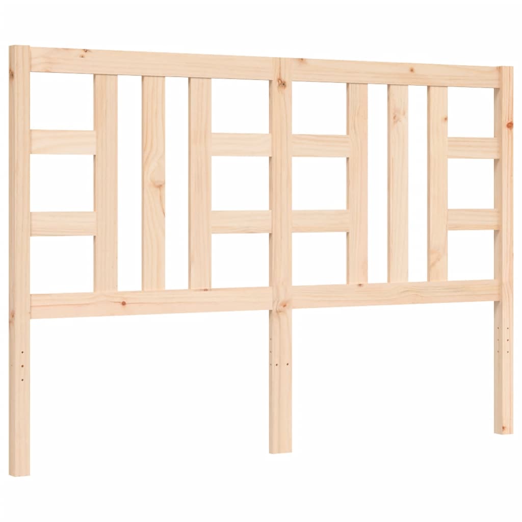 Bedframe met hoofdbord massief hout