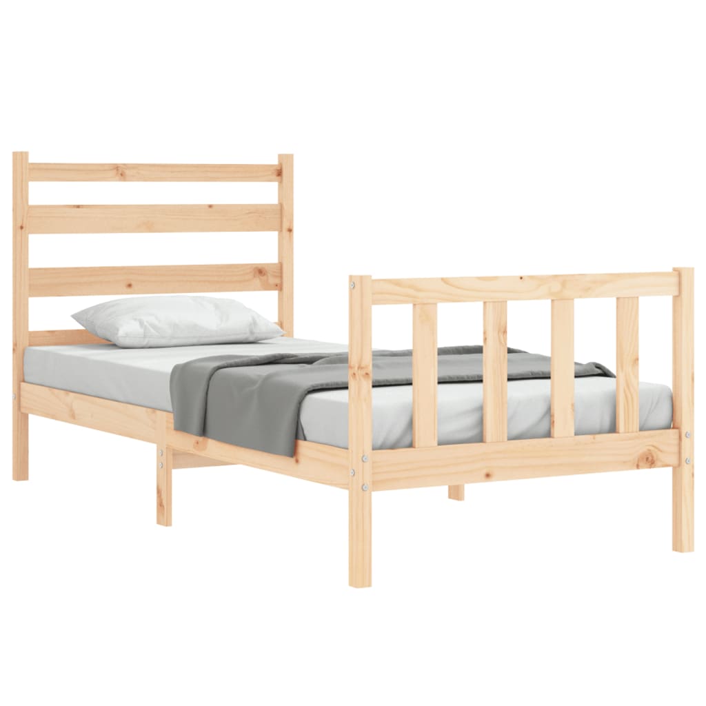 Bedframe zonder matras massief grenenhout 100x200 cm