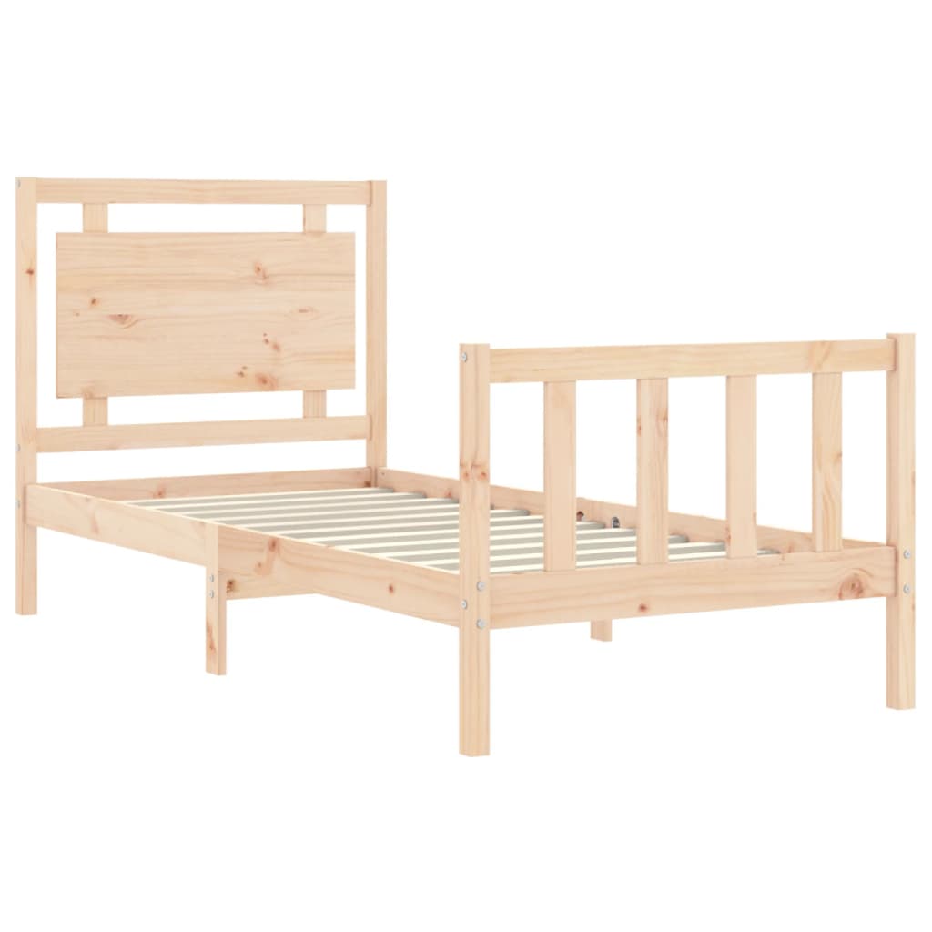 Bedframe zonder matras massief grenenhout 100x200 cm