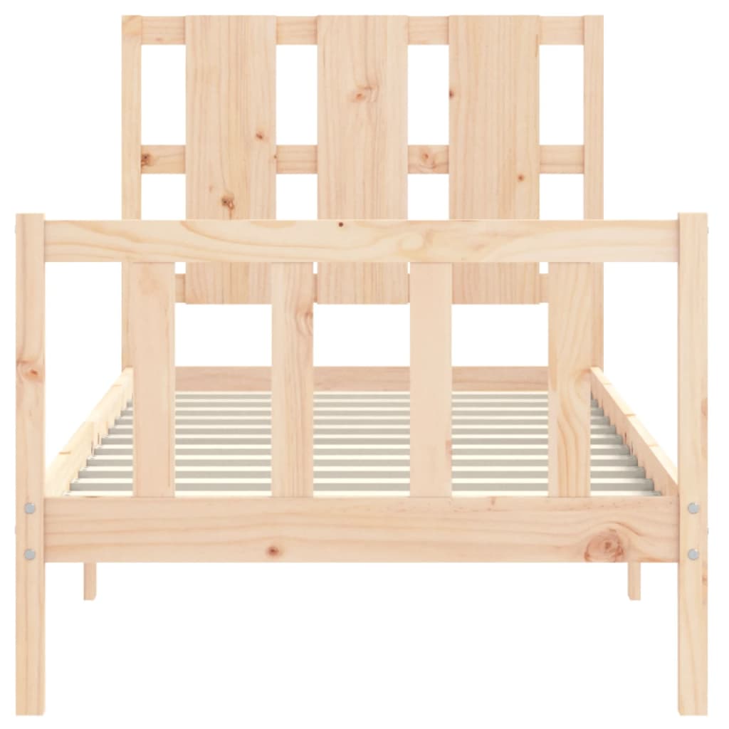 Bedframe zonder matras massief grenenhout 100x200 cm